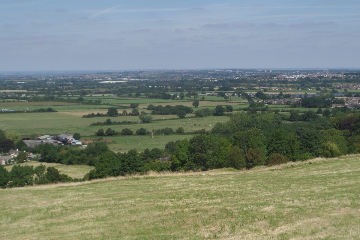 View over Swindon from the heights above Wroughton