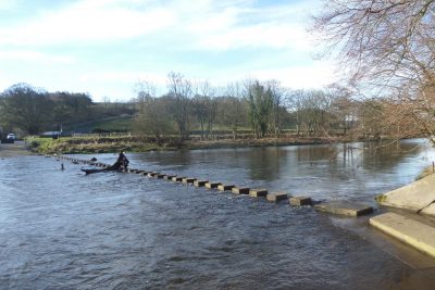 Stepping Stones across the River Wear at Stanhope